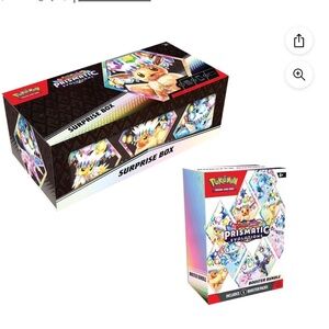 UNOPENED -  Prismatic Pokémon Surprise Box + Booster Bundle